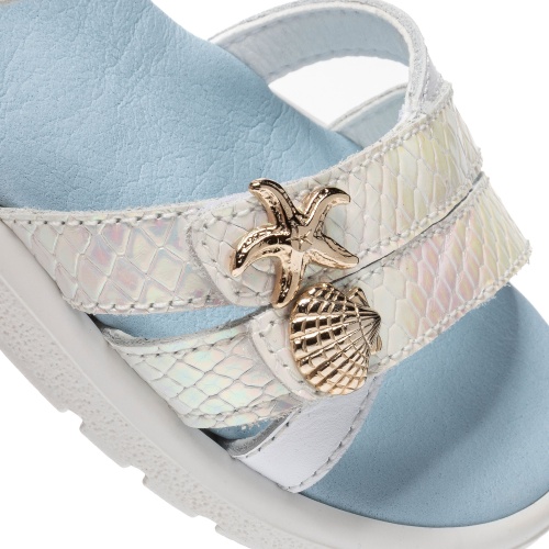 Босоножки Pablosky для девочки, белые фото 7