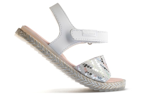 Босоножки Pablosky для девочки, белые фото 5