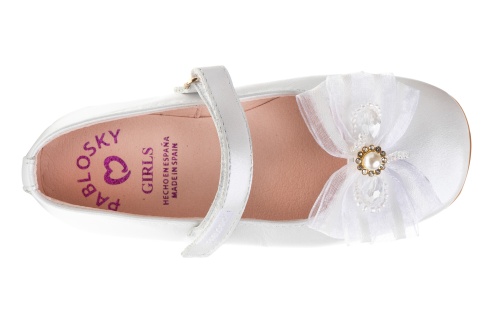 Туфли Pablosky для девочки, белые фото 4