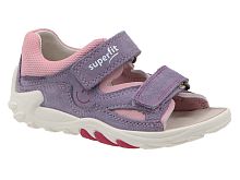 Босоножки SUPERFIT для девочки, фиолетовые