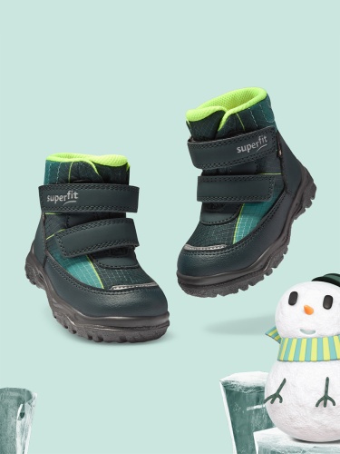 Ботинки Superfit для мальчика, зелёные фото 6