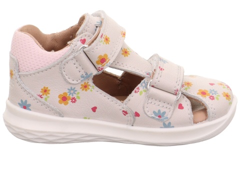 Босоножки Superfit для девочки, белые фото 4