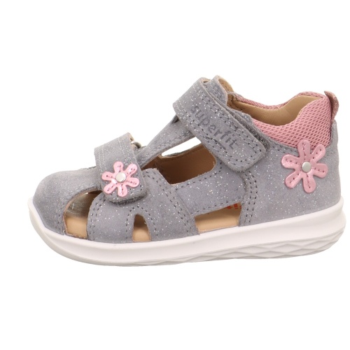 Босоножки SUPERFIT для девочки, серые фото 2