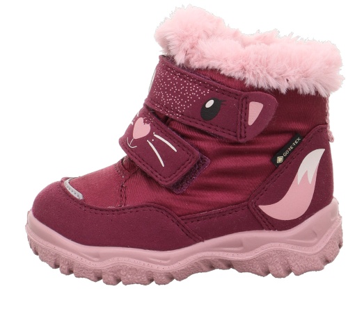 Ботинки Superfit для девочки, бордовые фото 2