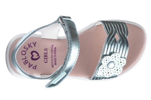 Босоножки Pablosky для девочки, голубые фото 4