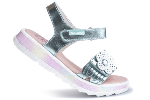 Босоножки Pablosky для девочки, голубые фото 5
