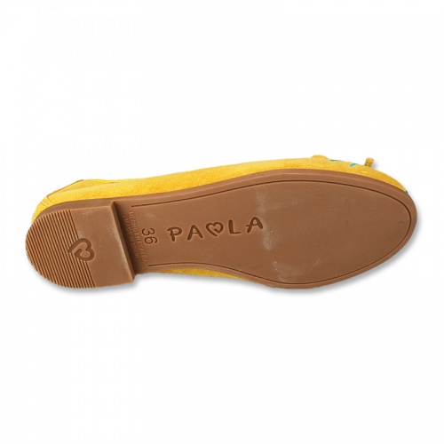 Туфли PAOLA для девочки, жёлтые фото 4