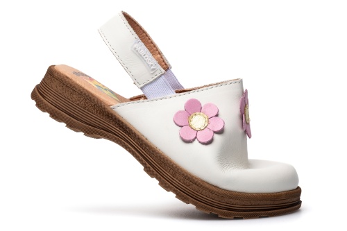 Сабо Pablosky для девочки, белые фото 5