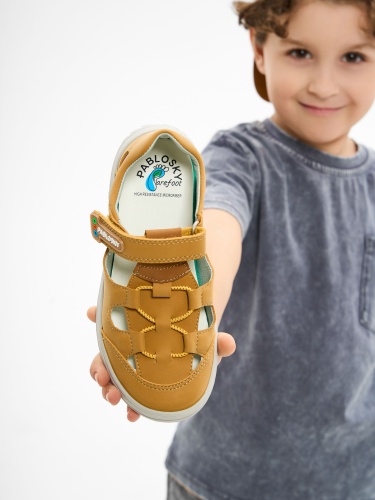Сандалии Pablosky для мальчик, коричневые фото 4