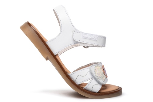 Босоножки Pablosky для девочки, белые фото 5