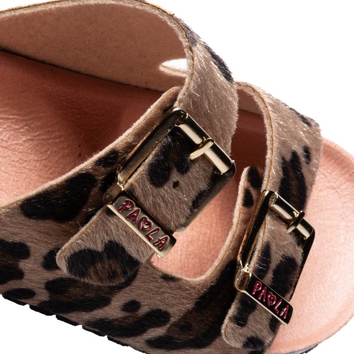 Сандалии БИО Paola для девочки, леопардовые фото 6