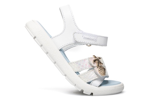 Босоножки Pablosky для девочки, белые фото 5