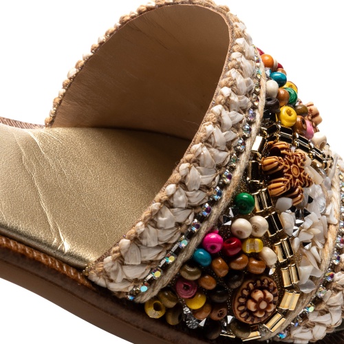 Сабо Paola для девочки, бежевые фото 6