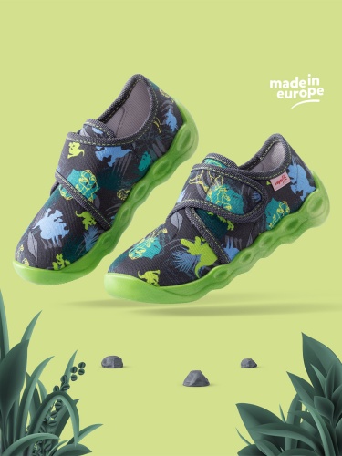 Тапочки Superfit для мальчика, серые фото 3