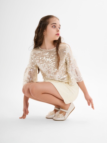 Туфли Pablosky для девочки, бежевые фото 5