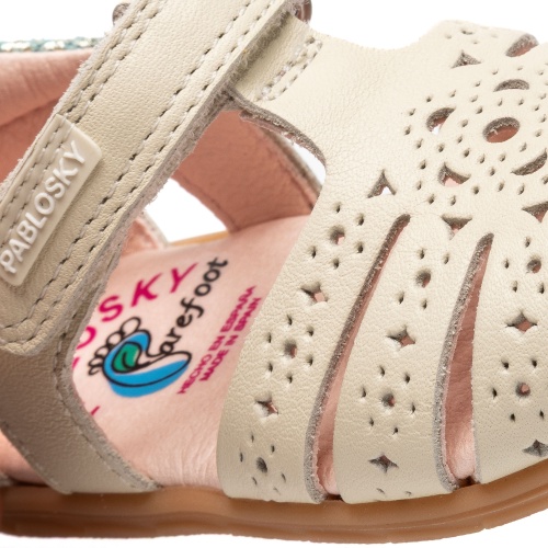 Босоножки Pablosky для девочки, бежевые фото 7