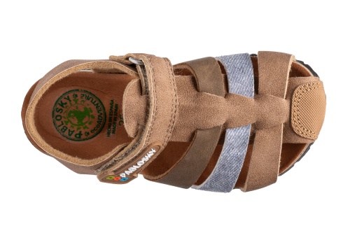 Сандалии БИО Pablosky для мальчика, коричневые фото 4