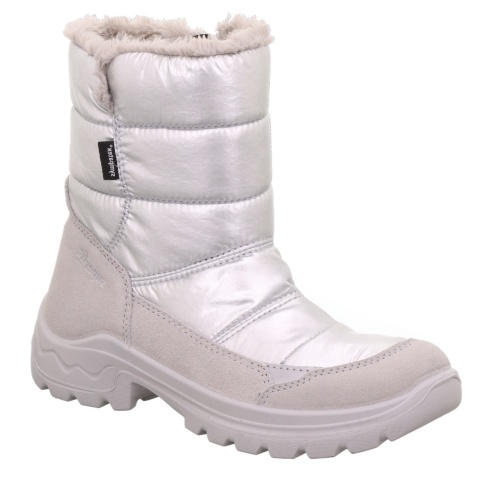 Дутики Superfit для девочки, серебряные