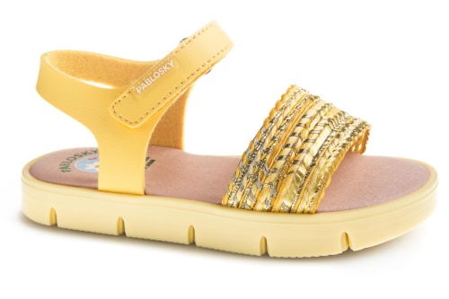 Босоножки Pablosky для девочки, жёлтые