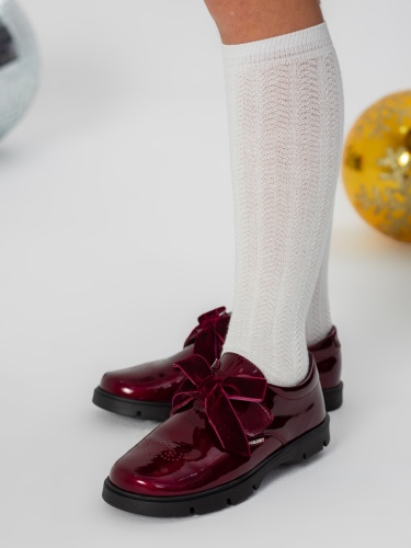 Полуботинки PABLOSKY для девочки, бордовые фото 3