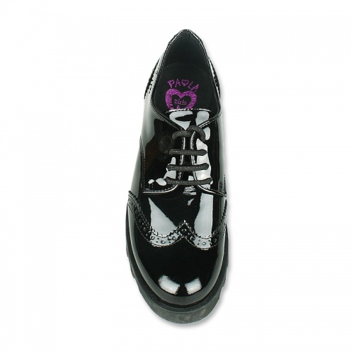 Туфли  PAOLA для девочки, чёрные фото 3