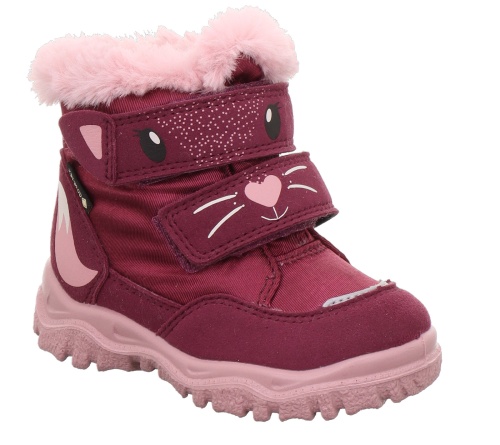 Ботинки Superfit для девочки, бордовые