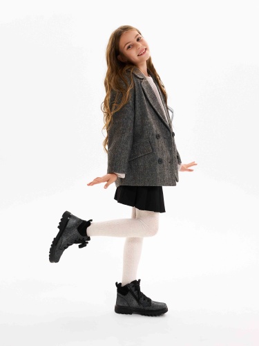 Ботинки Superfit для девочки, чёрные фото 4