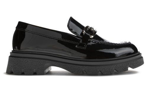 Лоферы PAOLA для девочки, чёрные фото 2