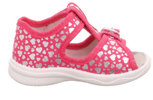 Босоножки Superfit для девочки, розовые фото 4