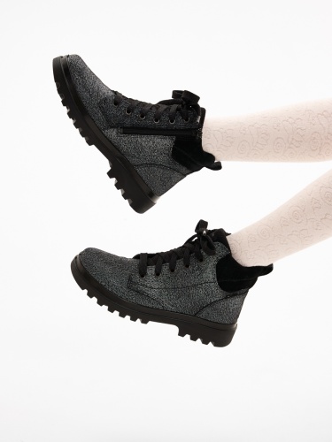 Ботинки Superfit для девочки, чёрные фото 5