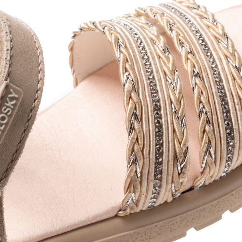 Босоножки Pablosky для девочки, бежевые фото 7