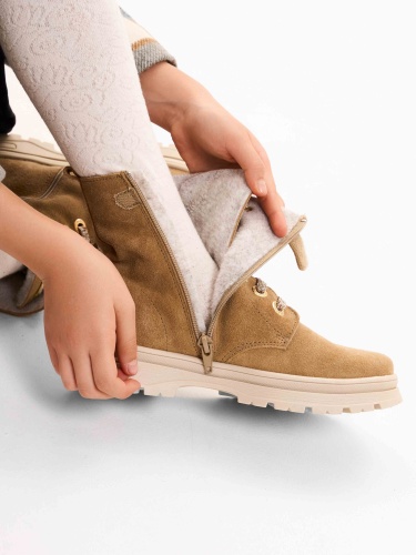 Ботинки PABLOSKY для девочки, бежевые фото 6