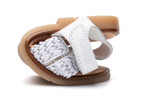 Босоножки Pablosky для девочки, белые фото 6