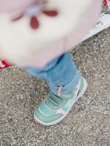 Ботинки Superfit для девочки, зелёные фото 5