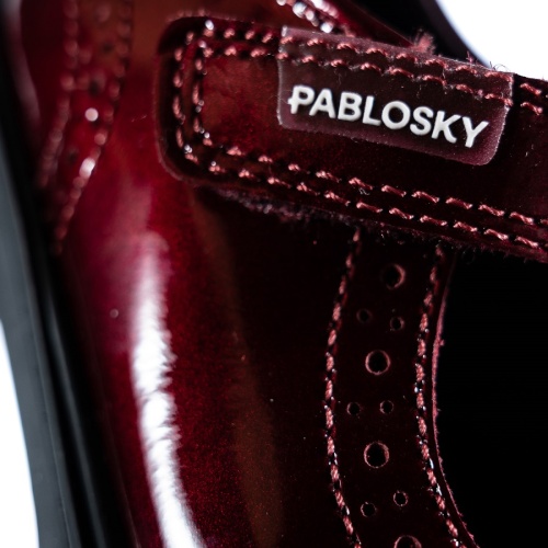 Туфли PABLOSKY для девочки, бордовые фото 6