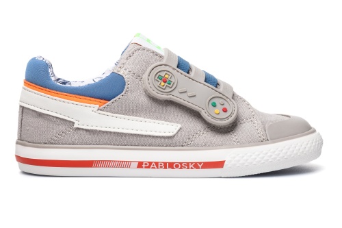 Кеды Pablosky для мальчика, серые фото 2