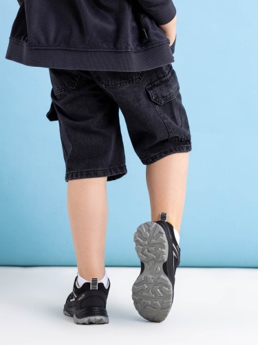 Кроссовки SUPERFIT для мальчика, чёрные фото 4