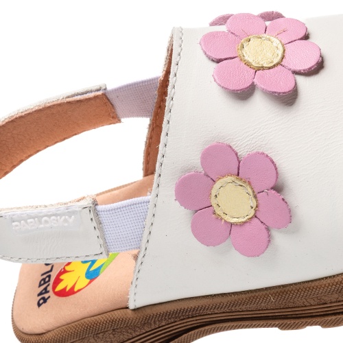 Сабо Pablosky для девочки, белые фото 6