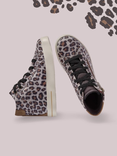 Ботинки SUPERFIT для девочки, леопардовые фото 3