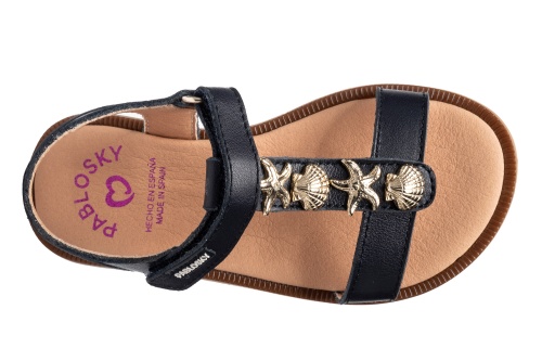 Босоножки Pablosky для девочки, синие фото 4