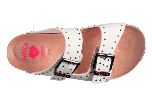 Сандалии БИО Paola для девочки, белые фото 4