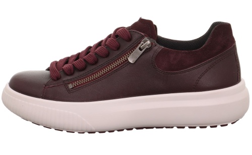 Женские кеды Legero, бордовые фото 2