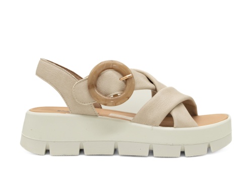 Женские босоножки IMAC, бежевые фото 2