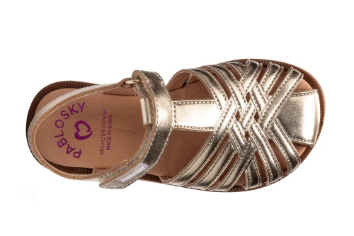 Босоножки Pablosky для девочки, золотые фото 4