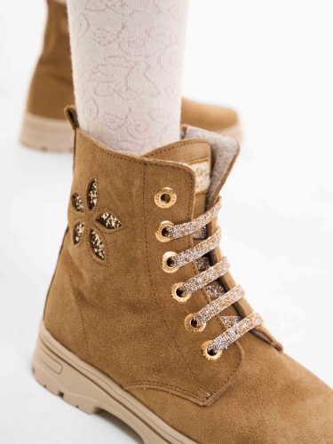 Ботинки PABLOSKY для девочки, бежевые фото 5