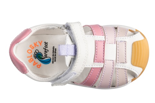 Босоножки Pablosky для девочки, белые фото 4