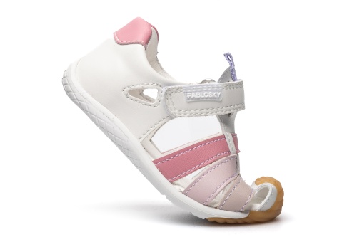 Босоножки Pablosky для девочки, белые фото 5