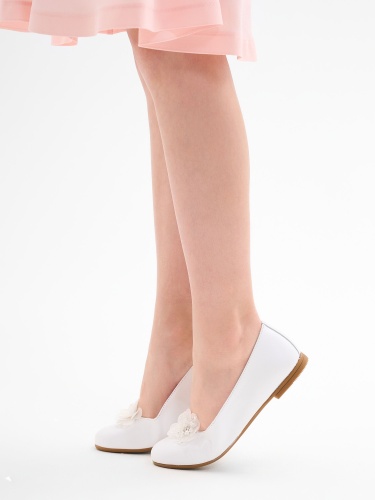 Туфли Paola для девочки, белые фото 4